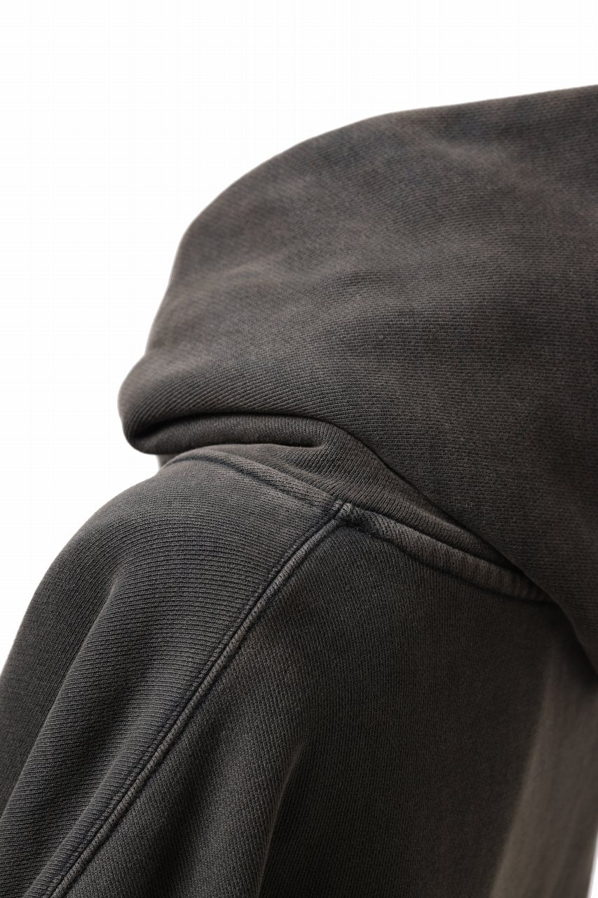 entire studios HEAVY HOOD SWEAT PULLOVER (WASHED BLACK) - Image 10