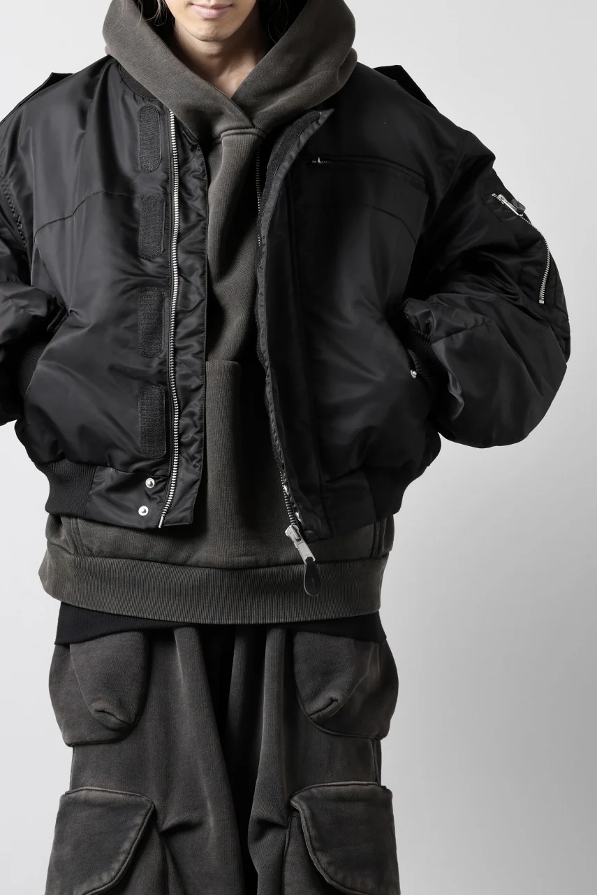 entire studios HEAVY HOOD SWEAT PULLOVER (WASHED BLACK) - Image 15