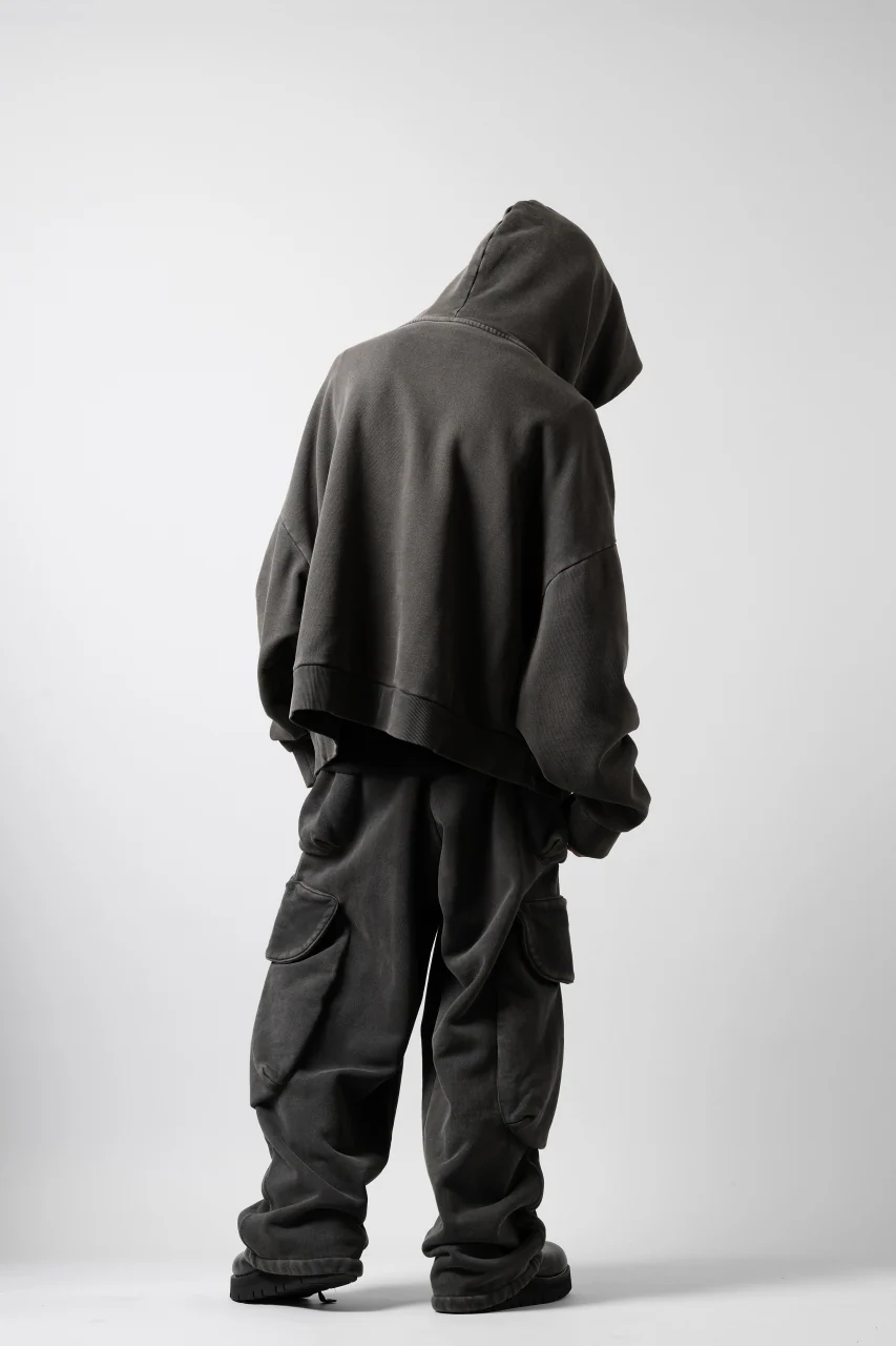 entire studios HEAVY HOOD SWEAT PULLOVER (WASHED BLACK) - Image 19