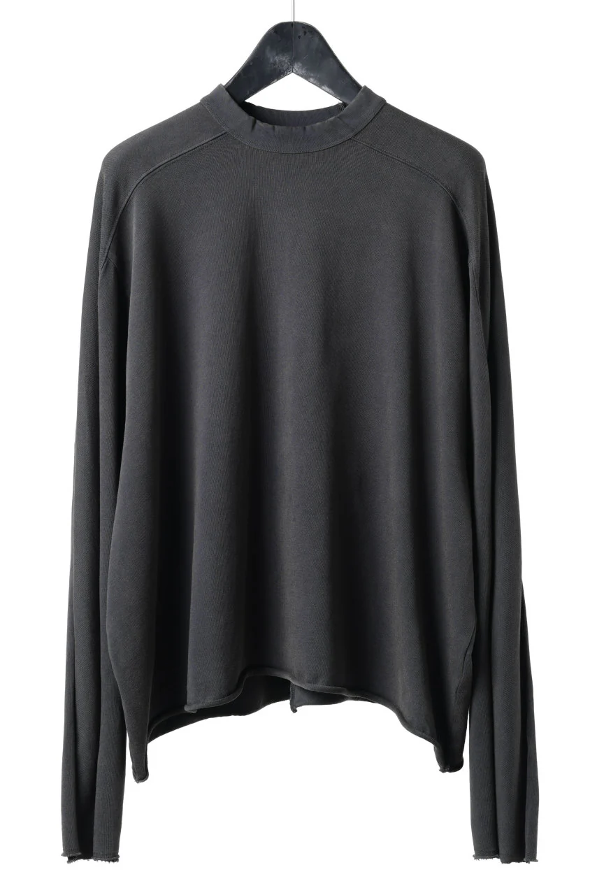 entire studios HEAVY LONG SLEEVE TEE (WASHED BLACK)