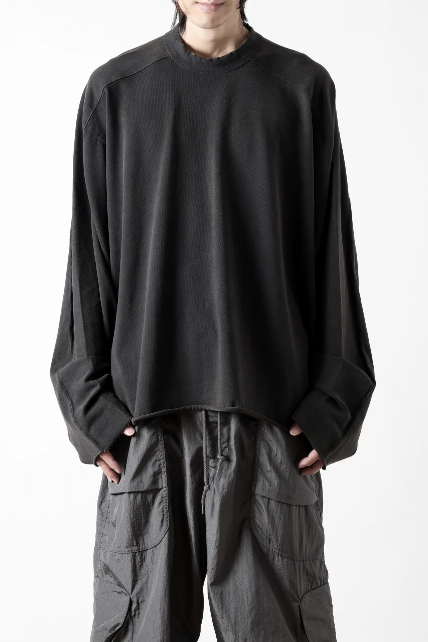 entire studios HEAVY LONG SLEEVE TEE (WASHED BLACK) - Image 6