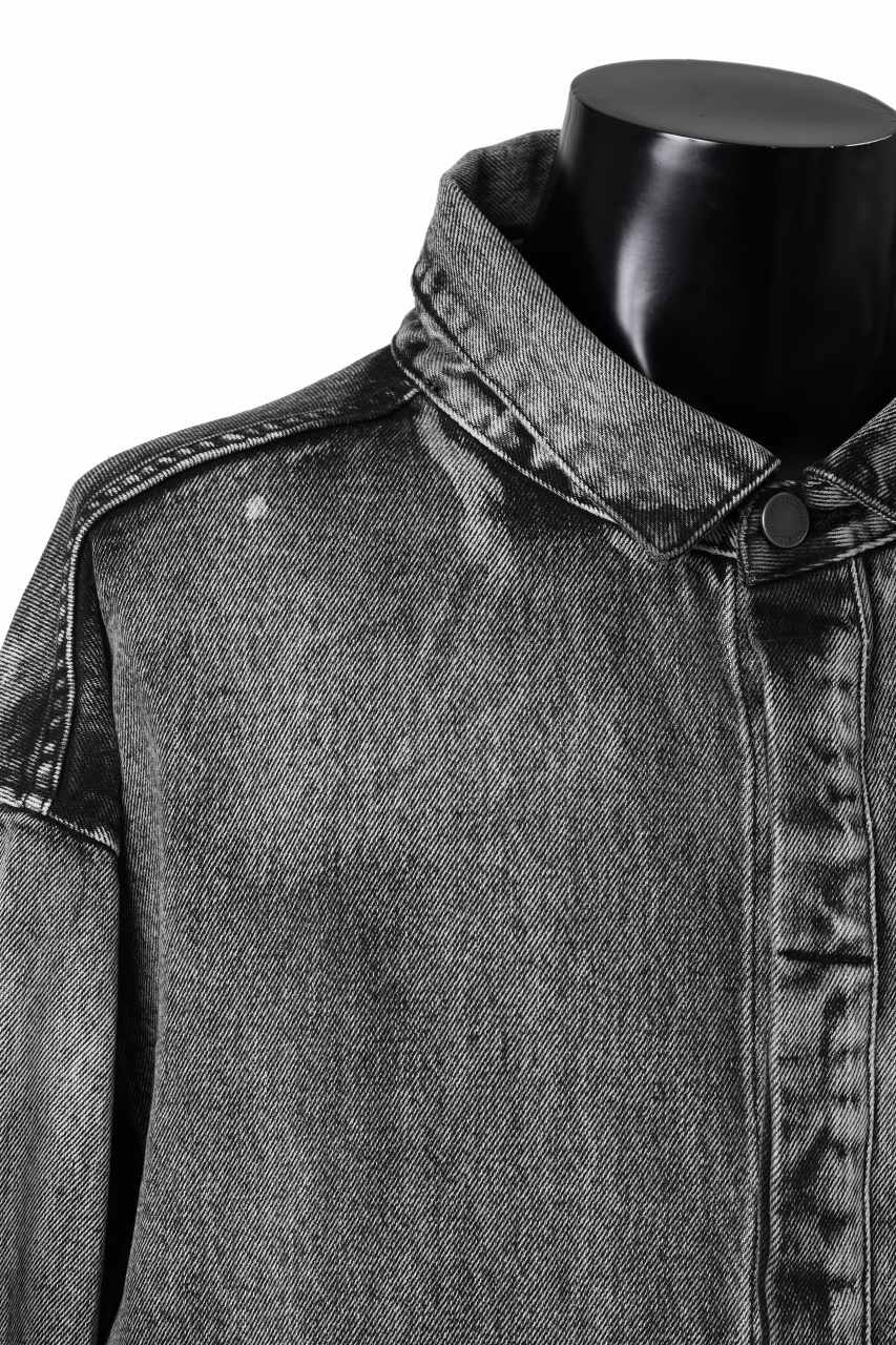 entire studios HERCULEAN DENIM SHIRT JACKET (CHARGRILL) - Image 12