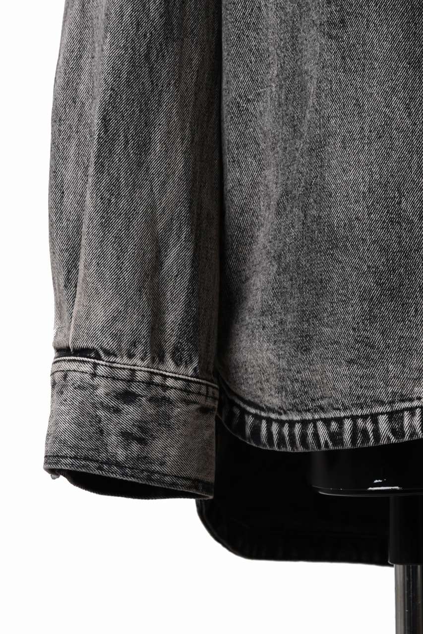 entire studios HERCULEAN DENIM SHIRT JACKET (CHARGRILL) - Image 13