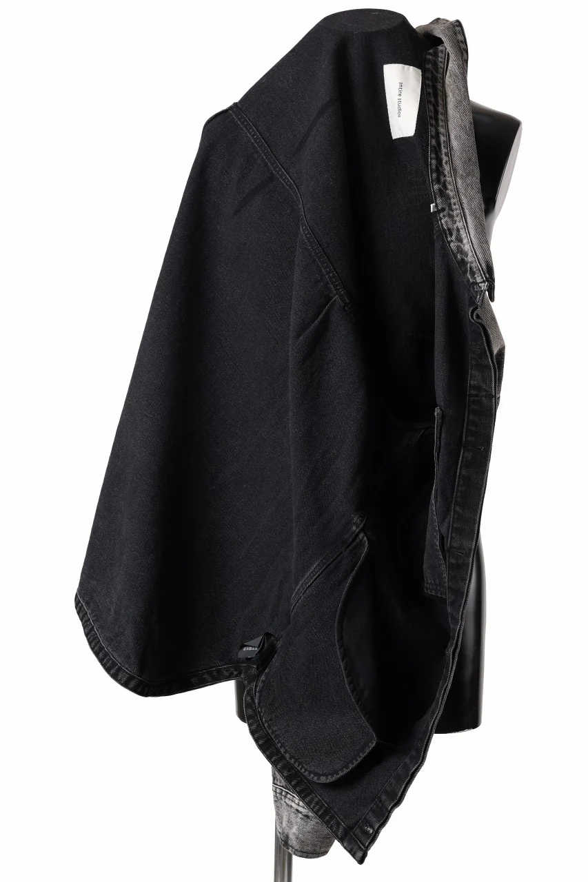 entire studios HERCULEAN DENIM SHIRT JACKET (CHARGRILL) - Image 8