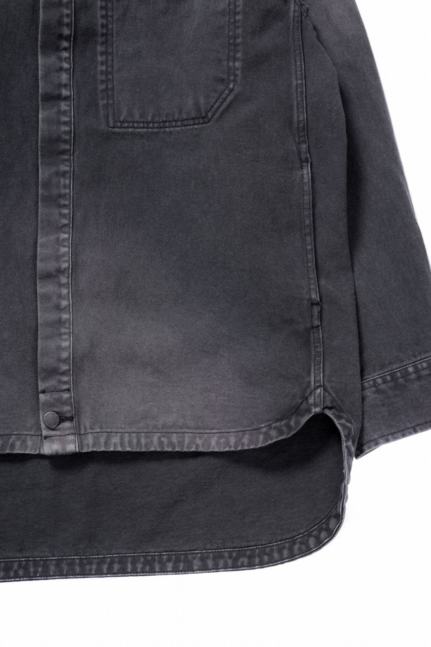 entire studios HERCULEAN DENIM SHIRT JACKET (STONE LIGHT) - Image 6