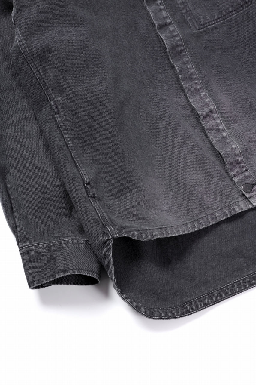 entire studios HERCULEAN DENIM SHIRT JACKET (STONE LIGHT) - Image 7