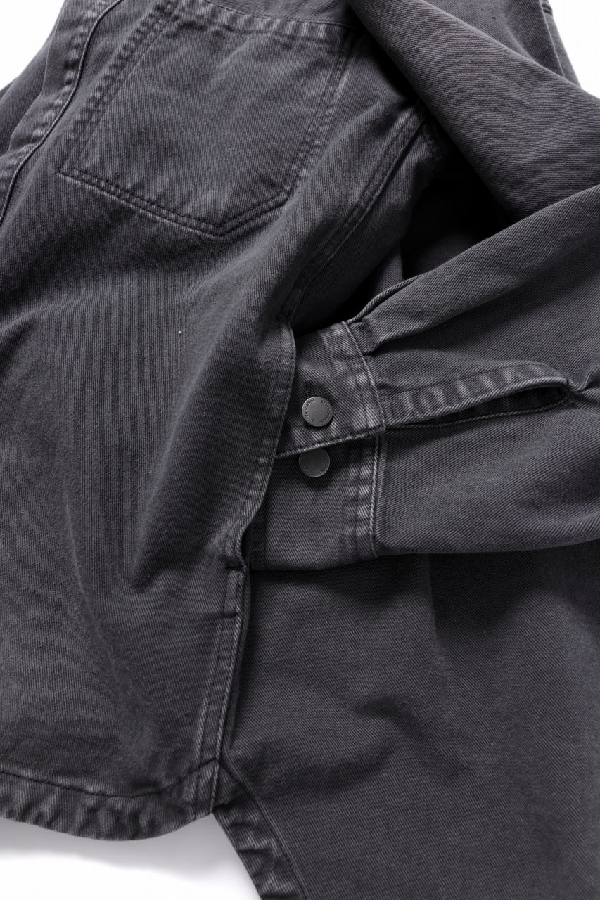 entire studios HERCULEAN DENIM SHIRT JACKET (STONE LIGHT) - Image 9