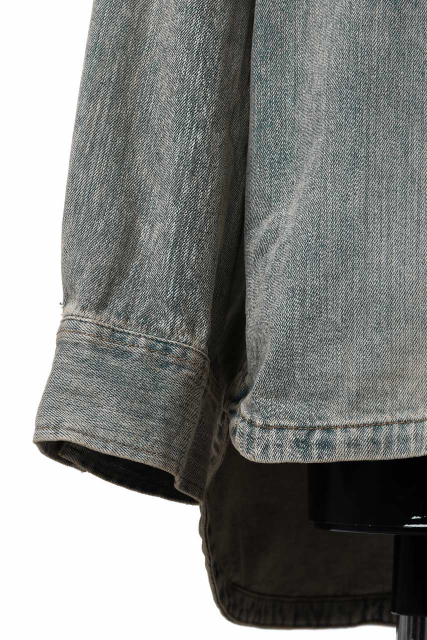 entire studios HERCULEAN DENIM SHIRT JACKET (SURFACE WAVE) - Image 11