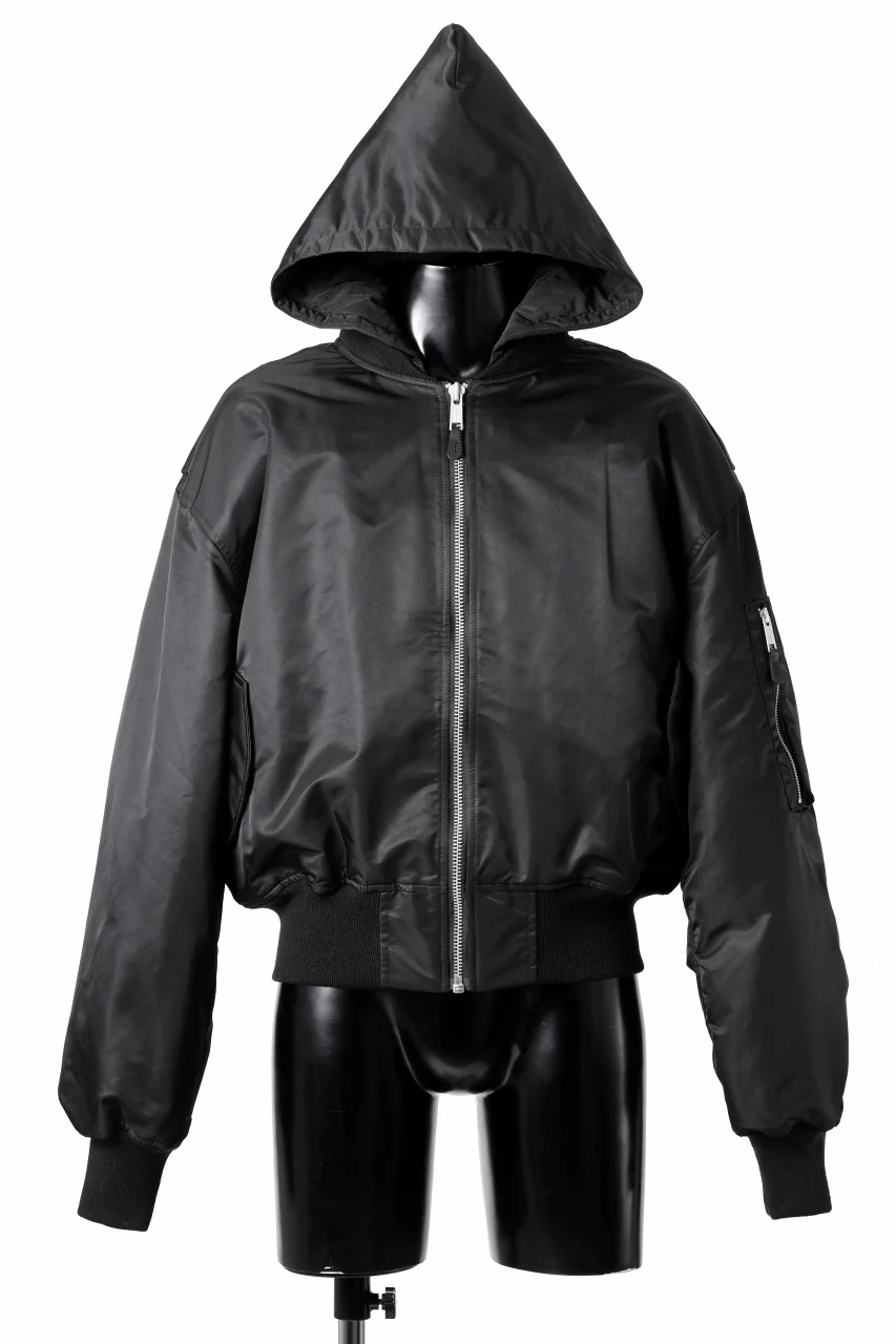 entire studios HOODED BROAD BOMBER PADDED JACKET (OIL) - Image 2