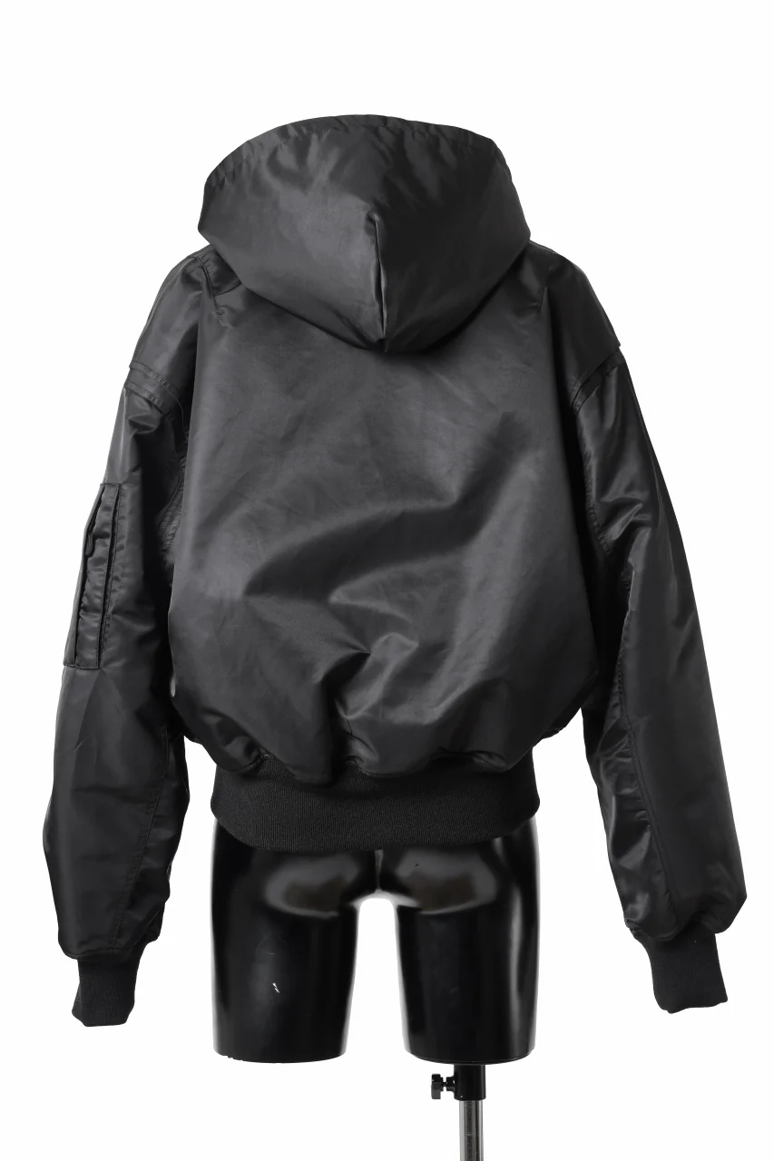 entire studios HOODED BROAD BOMBER PADDED JACKET (OIL) - Image 6