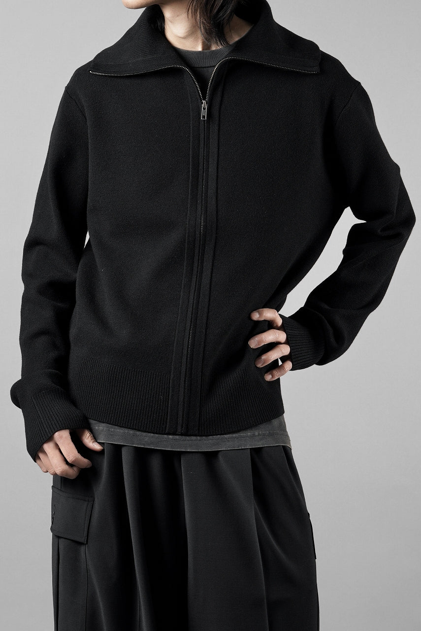 entire studios KNIT ZIP UP JACKET (BLACK) - Image 11