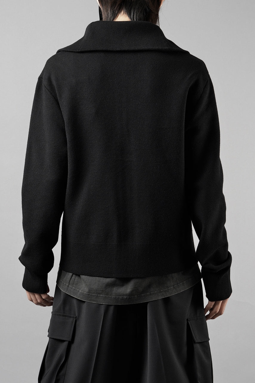 entire studios KNIT ZIP UP JACKET (BLACK) - Image 6