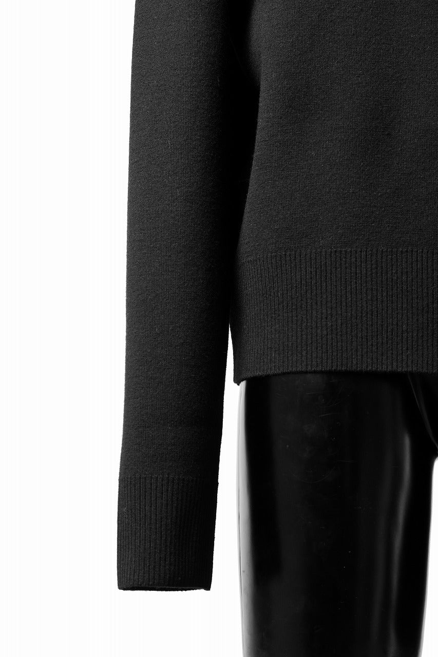 entire studios KNIT ZIP UP JACKET (BLACK) - Image 8