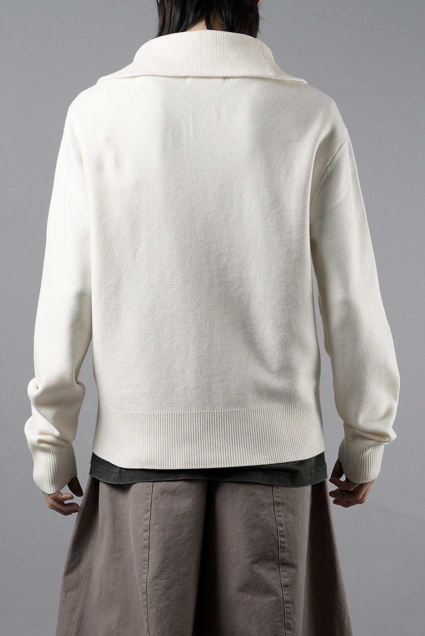 entire studios KNIT ZIP UP JACKET (IVORY) - Image 7