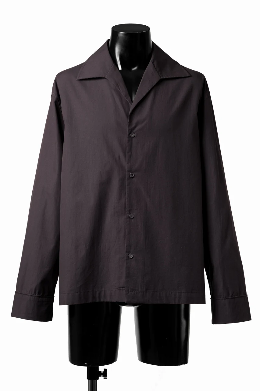 entire studios LS OPEN COLLAR SHIRT (BRUNETTE) - Image 2