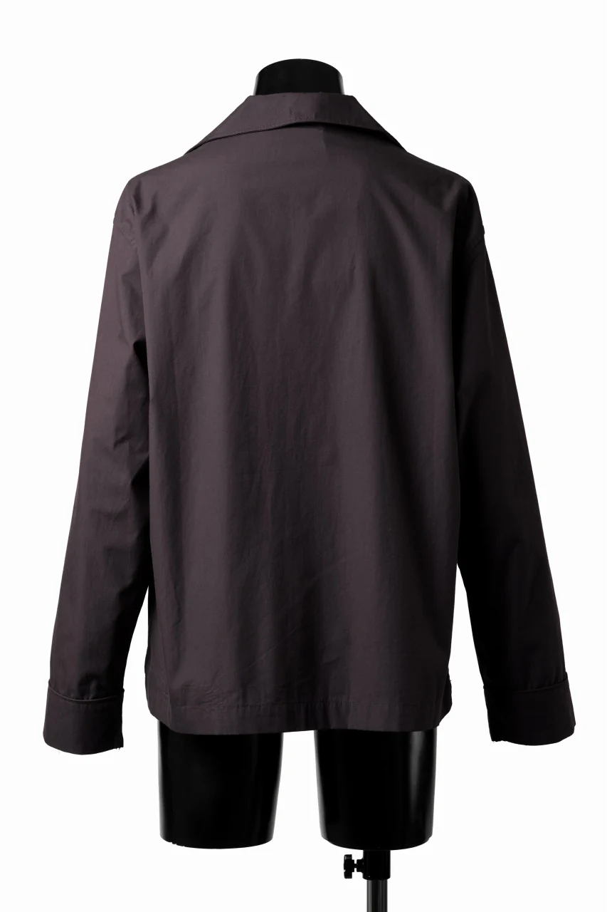entire studios LS OPEN COLLAR SHIRT (BRUNETTE) - Image 6