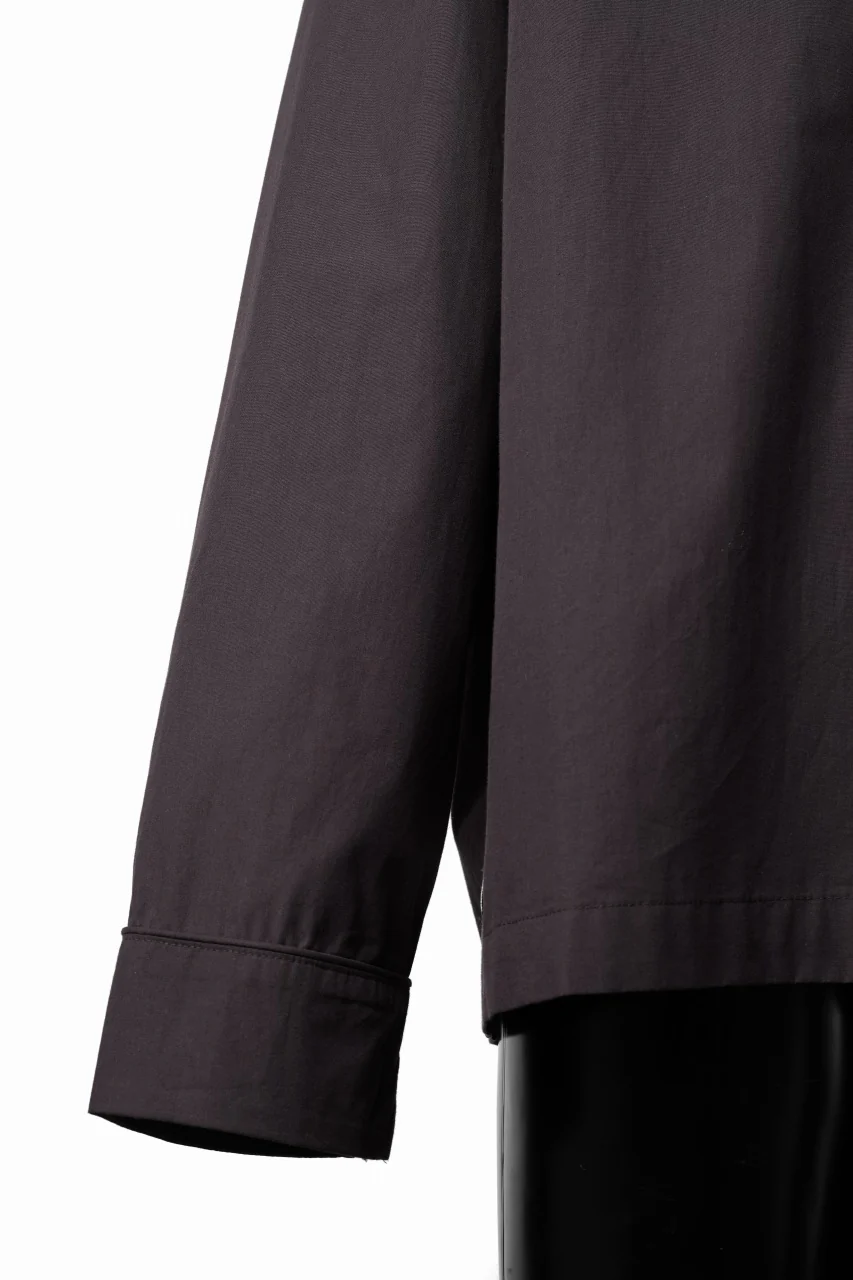 entire studios LS OPEN COLLAR SHIRT (BRUNETTE) - Image 9