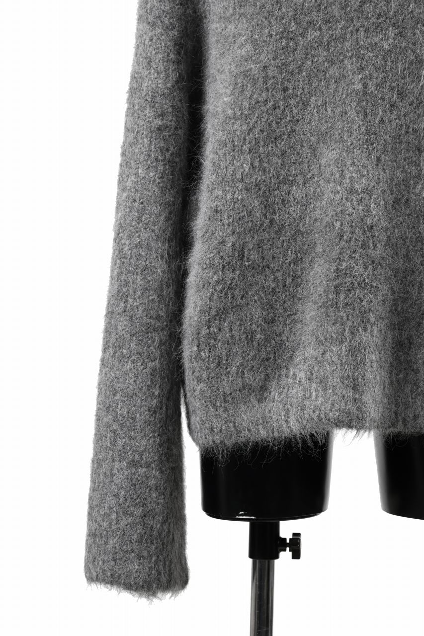 entire studios LUTE KNIT HIGH NECK SWEATER (SMOKE) - Image 6