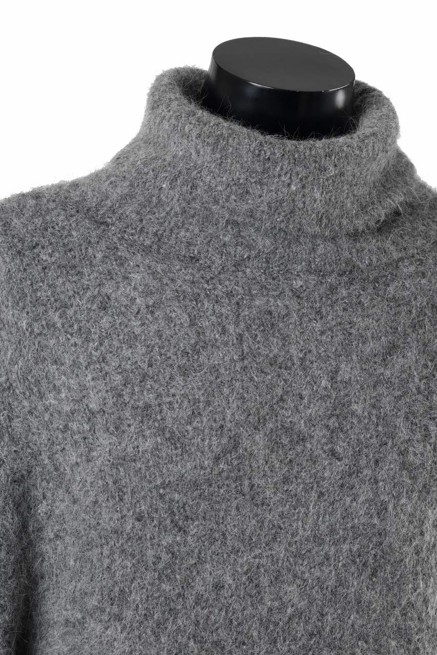 entire studios LUTE KNIT HIGH NECK SWEATER (SMOKE) - Image 8