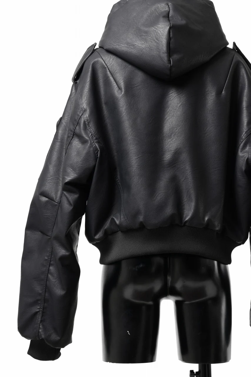 entire studios MOTO BOMBER PADDED JACKET (BLACK) - Image 14