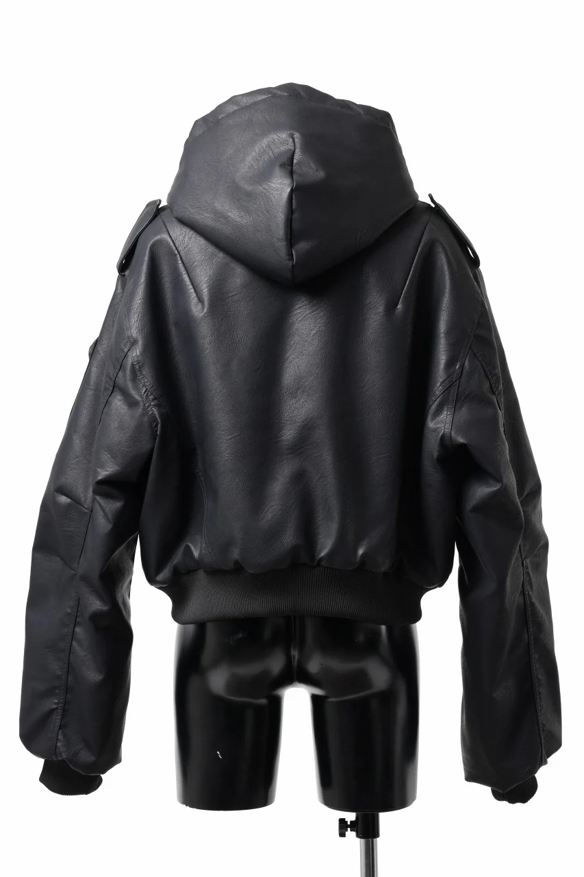 entire studios MOTO BOMBER PADDED JACKET (BLACK) - Image 4