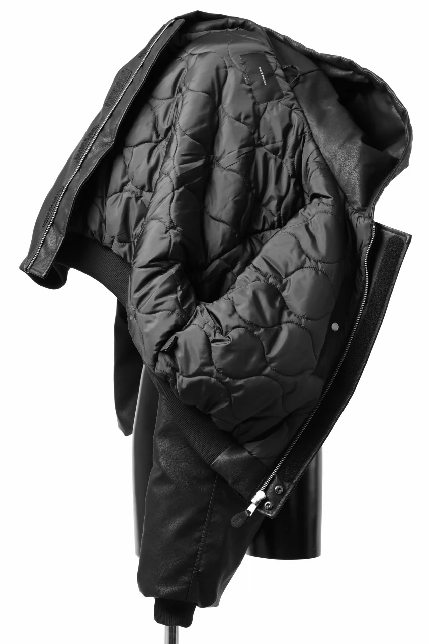 entire studios MOTO BOMBER PADDED JACKET (BLACK) - Image 6
