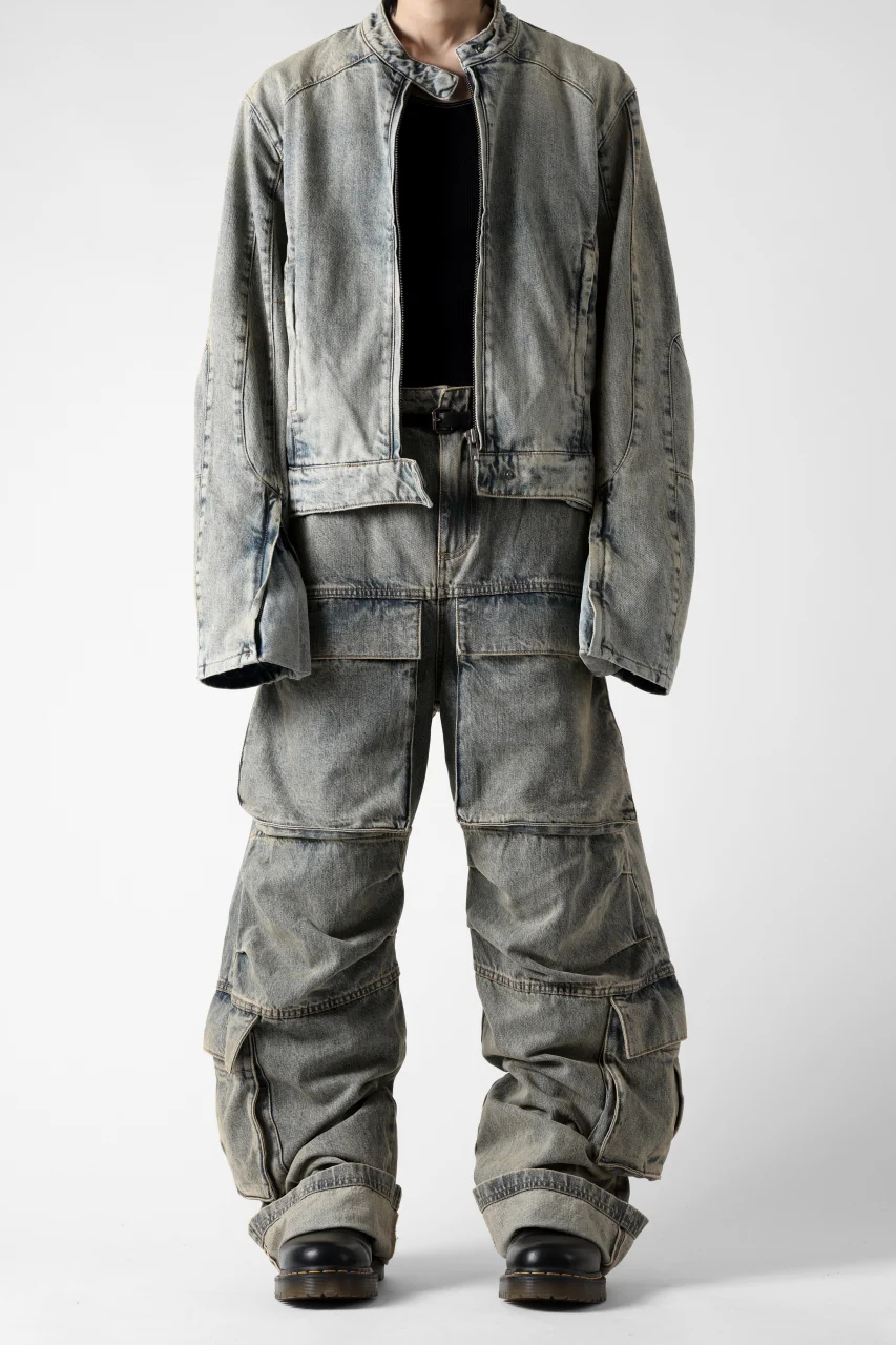 entire studios MOTO DENIM JACKET (SURFACE WAVE) - Image 18