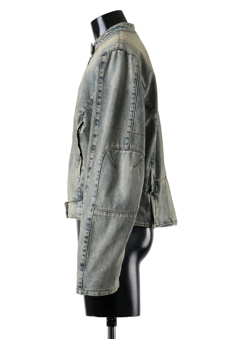 entire studios MOTO DENIM JACKET (SURFACE WAVE) - Image 20