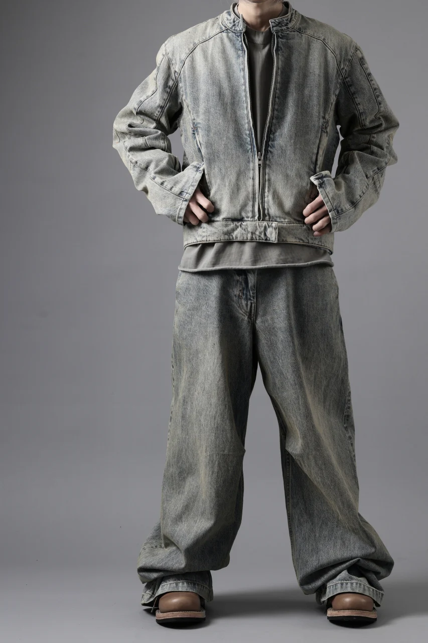 entire studios MOTO DENIM JACKET (SURFACE WAVE) - Image 42