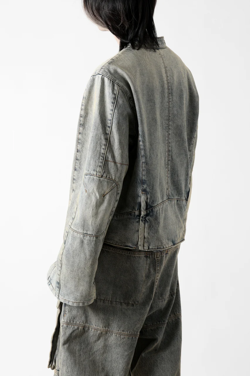 entire studios MOTO DENIM JACKET (SURFACE WAVE) - Image 6