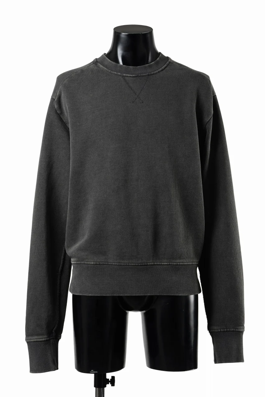 entire studios POD CREW SWEAT (WASHED BLACK)