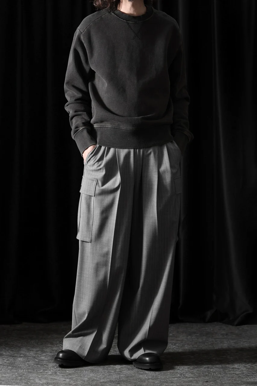 entire studios POD CREW SWEAT (WASHED BLACK) - Image 11