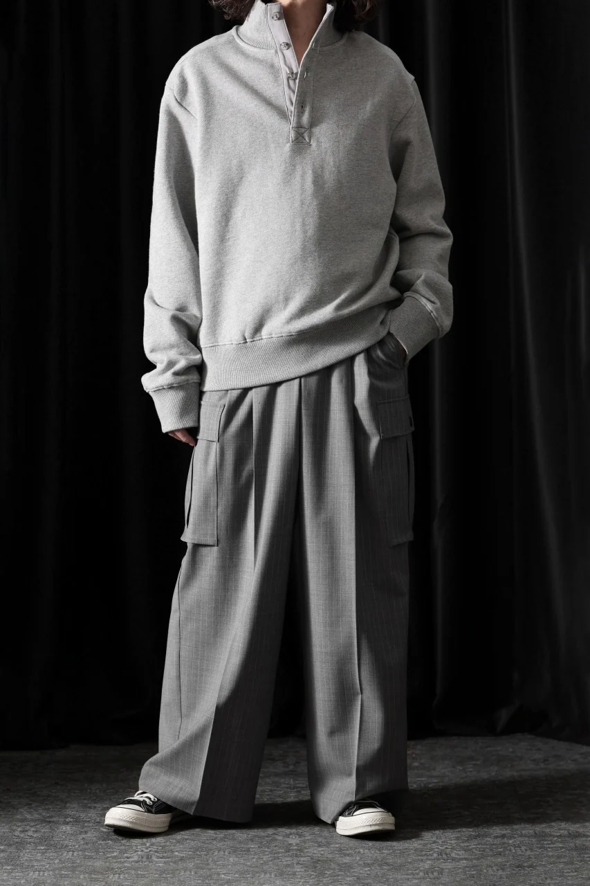 entire studios PORT PULLOVER SWEAT (GREY MARLE) - Image 3