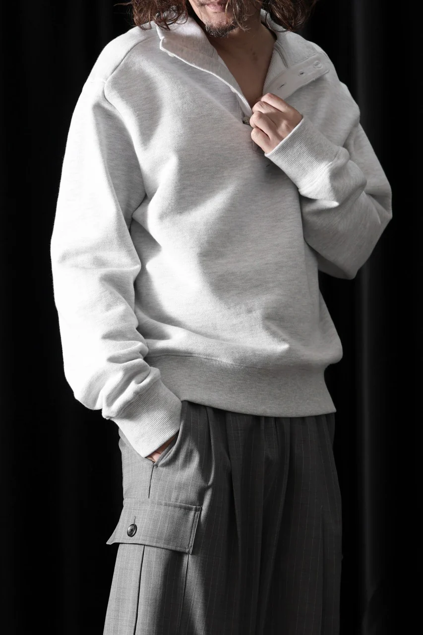 entire studios PORT PULLOVER SWEAT (HEATHER GREY) - Image 11
