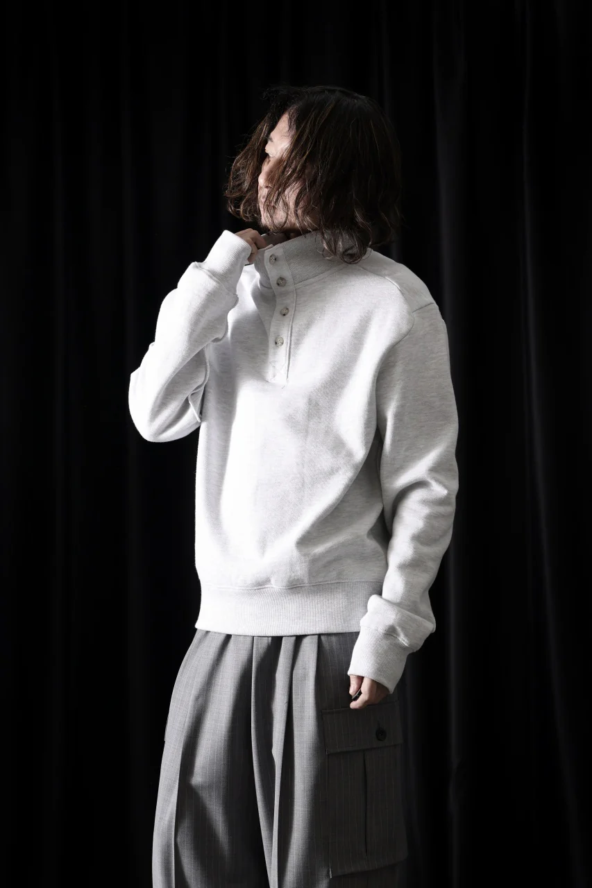 entire studios PORT PULLOVER SWEAT (HEATHER GREY) - Image 12