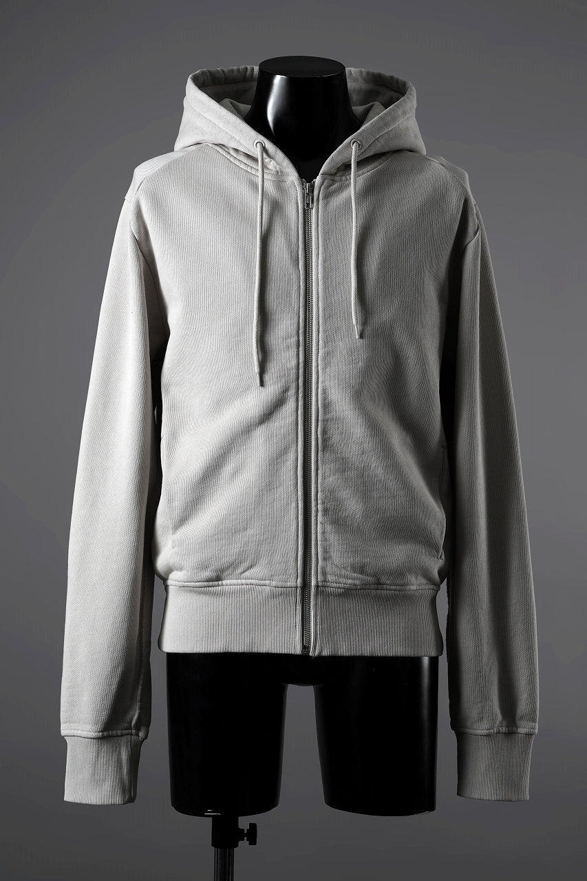 entire studios SLIM ZIP UP SWEAT PARKA (OFF WHITE)