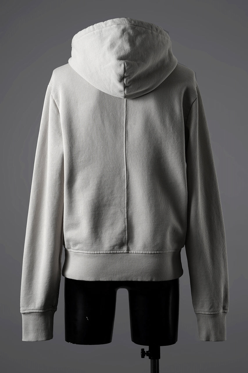 entire studios SLIM ZIP UP SWEAT PARKA (OFF WHITE) - Image 5
