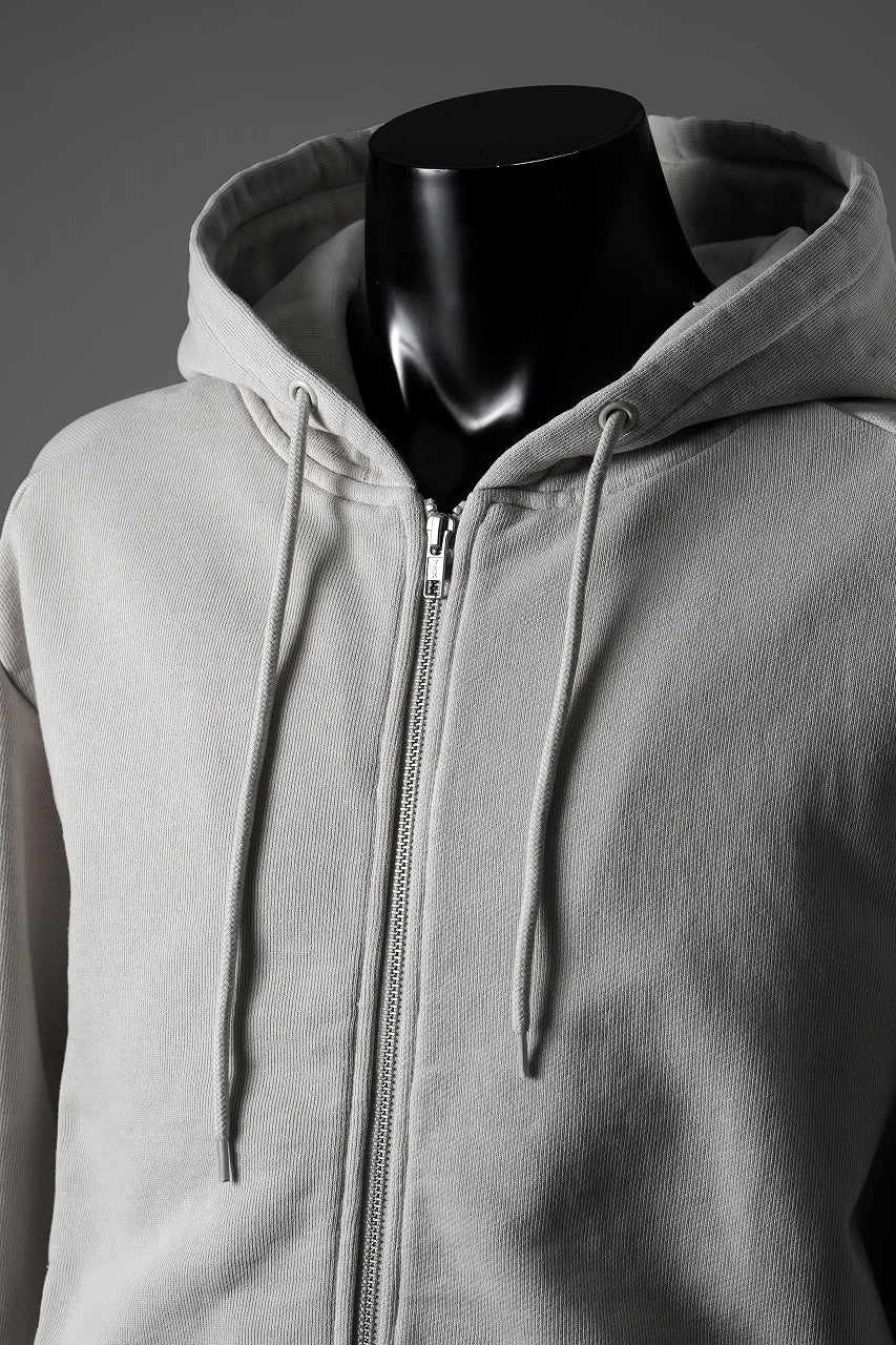 entire studios SLIM ZIP UP SWEAT PARKA (OFF WHITE) - Image 6