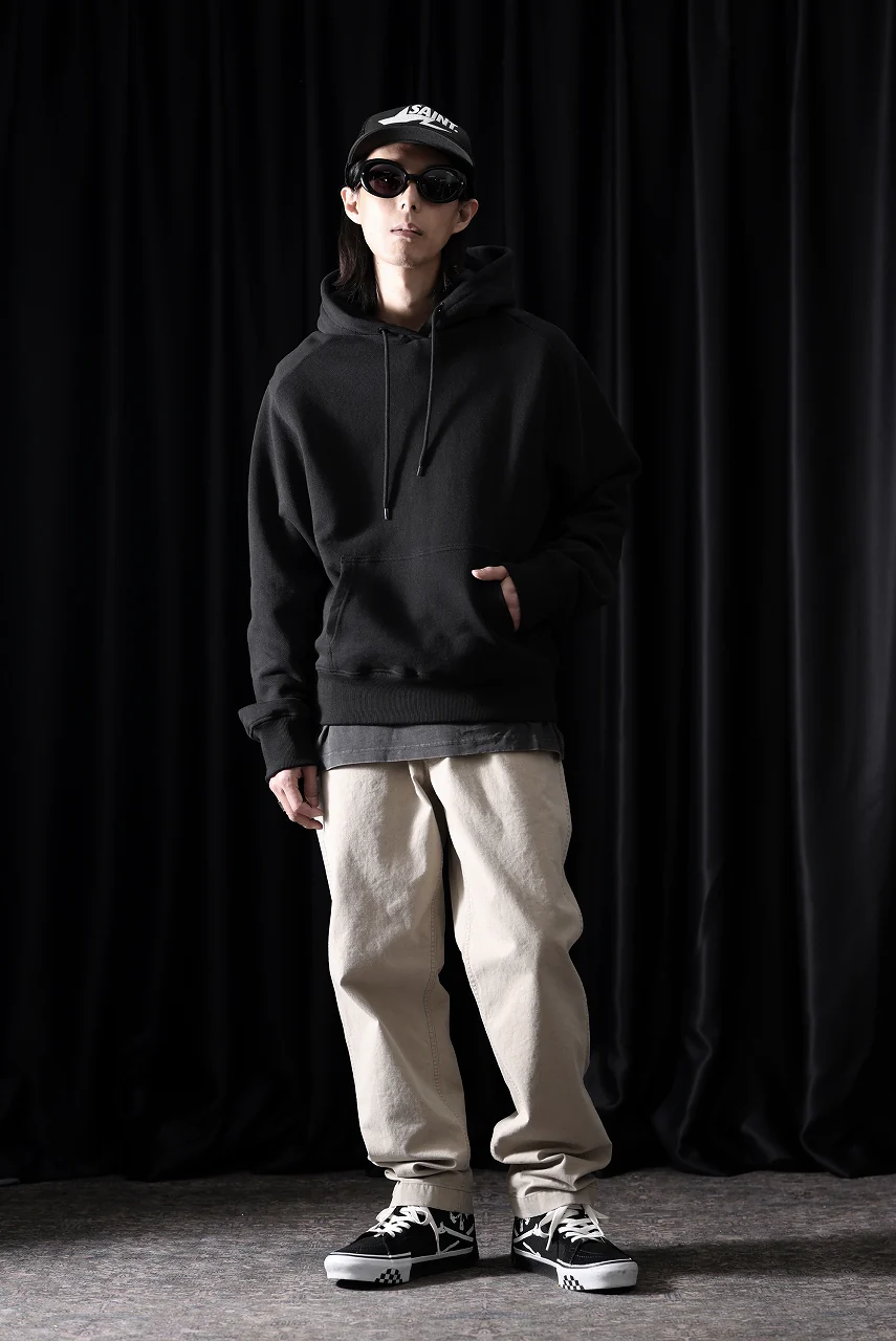entire studios STANDARD HOOD SWEAT PARKA (BLACK) - Image 3
