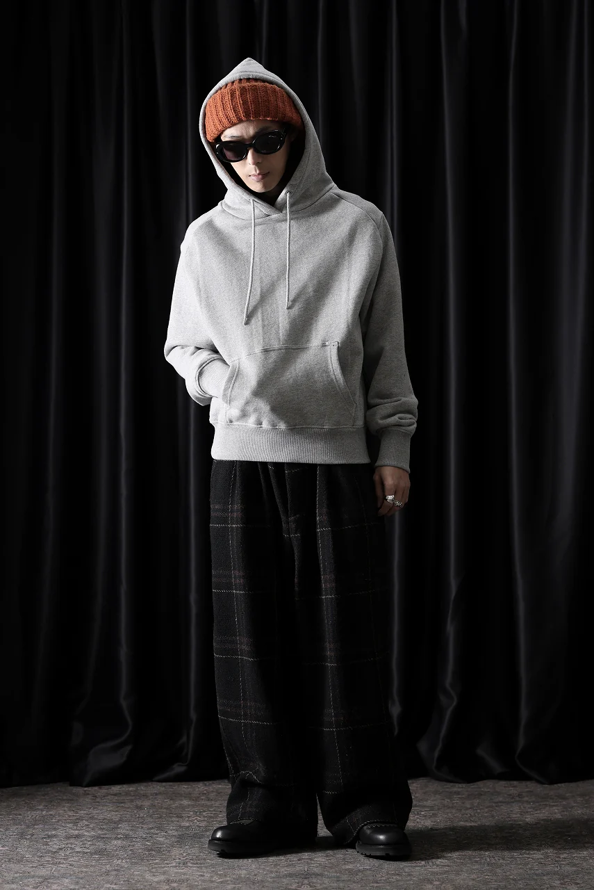 entire studios STANDARD HOOD SWEAT PARKA (GREY MARLE) - Image 10