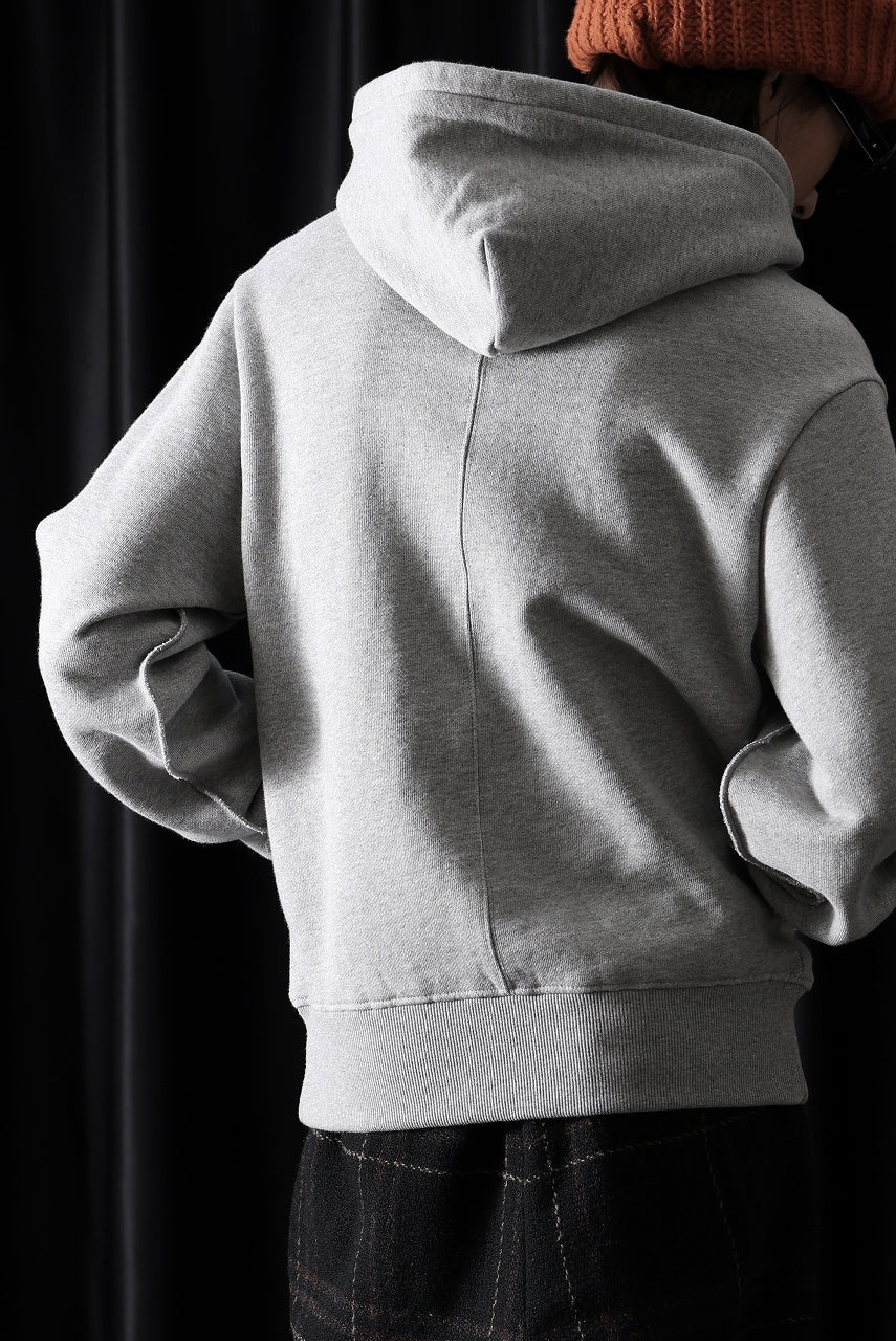 entire studios STANDARD HOOD SWEAT PARKA (GREY MARLE) - Image 9