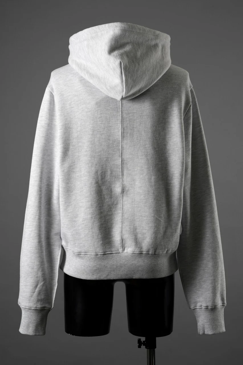 entire studios STANDARD HOOD SWEAT PARKA (HEATHER GREY) - Image 5