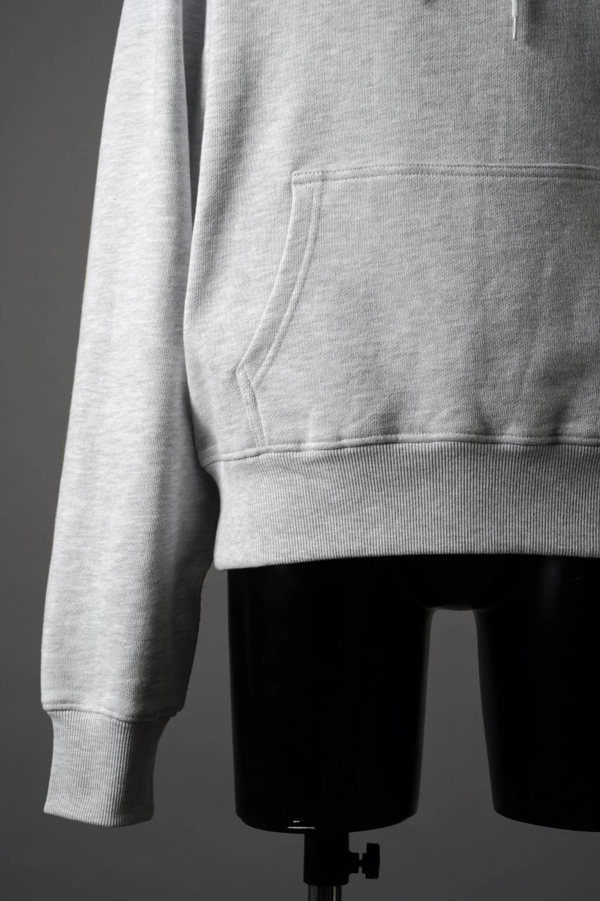 entire studios STANDARD HOOD SWEAT PARKA (HEATHER GREY) - Image 7