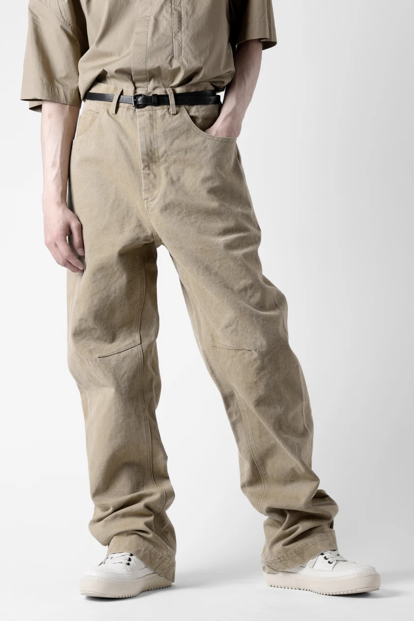 entire studios TASK TROUSERS / 16.0oz COTTON CANVAS (DUST) - Image 8