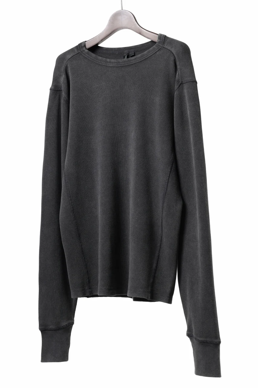 entire studios THERMAL LONG SLEEVE TEE (WASHED BLACK) - Image 2