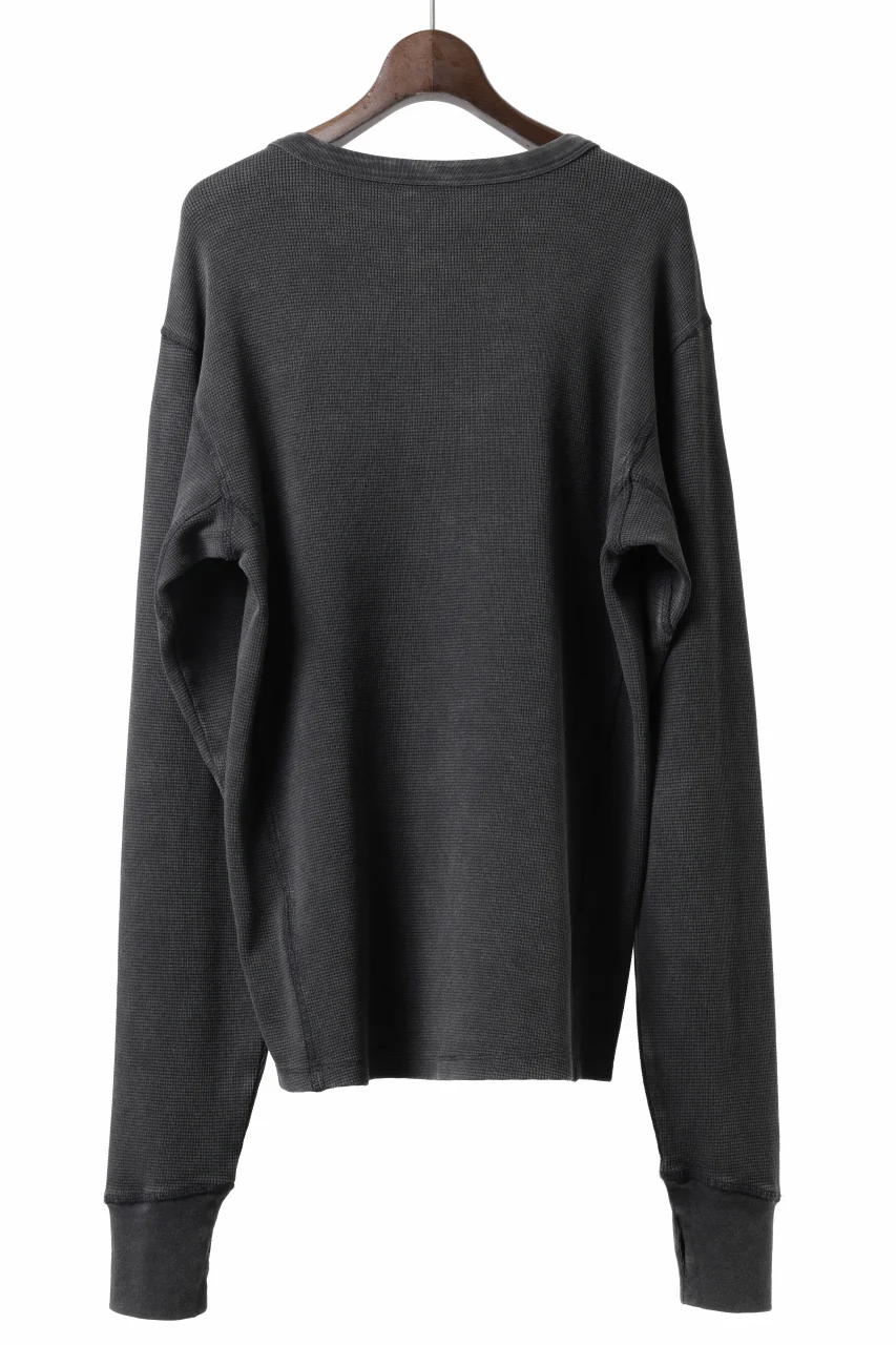 entire studios THERMAL LONG SLEEVE TEE (WASHED BLACK) - Image 3