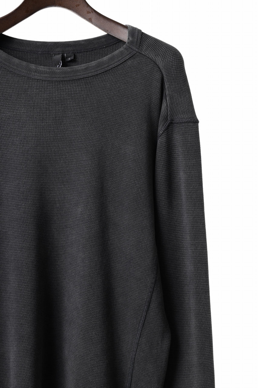 entire studios THERMAL LONG SLEEVE TEE (WASHED BLACK) - Image 4