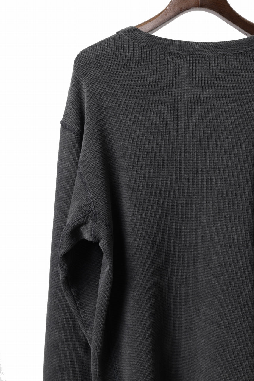 entire studios THERMAL LONG SLEEVE TEE (WASHED BLACK) - Image 9