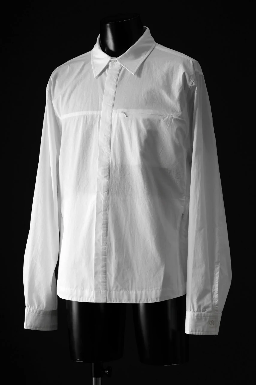entire studios ZIP POCKET LONG SLEEVE SHIRT (MILK) - Image 2