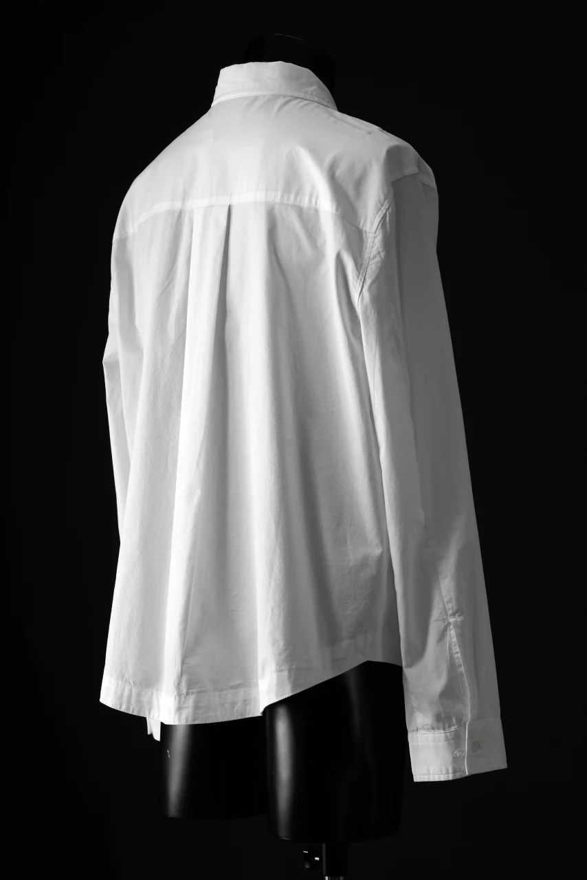 entire studios ZIP POCKET LONG SLEEVE SHIRT (MILK) - Image 4